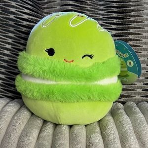 NWT RARE Squishmallows 7” Donnelly the green Macaron Silver Tag